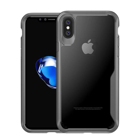 AussieSuperStore Homeware Supplies iPhone X Protection Case TPU+PC - Front & Back Shockproof Cover (Gray) iPhone X Protection Case TPU+PC - Front & Back Shockproof Cover Gray MOBIPX9873GY